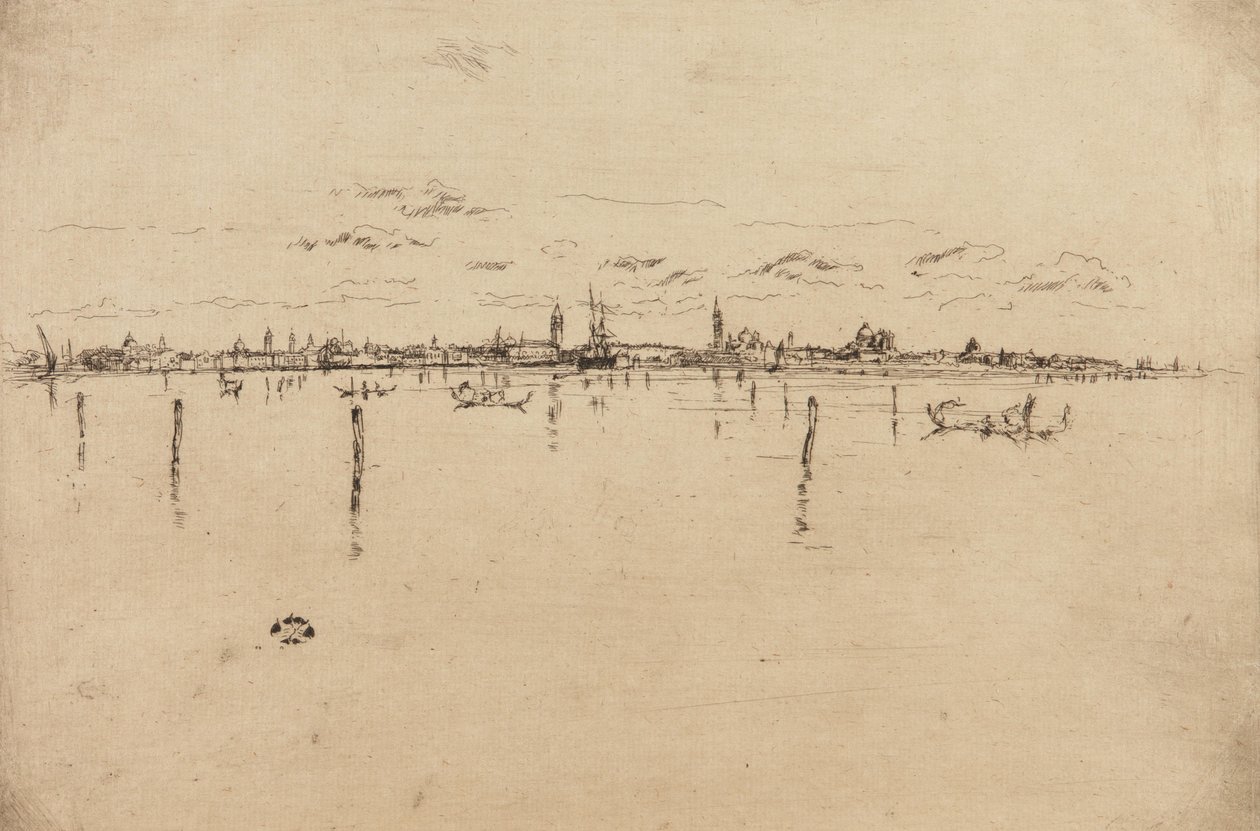 Het Kleine Venetië, 1879-1880 door James Abbott McNeill Whistler