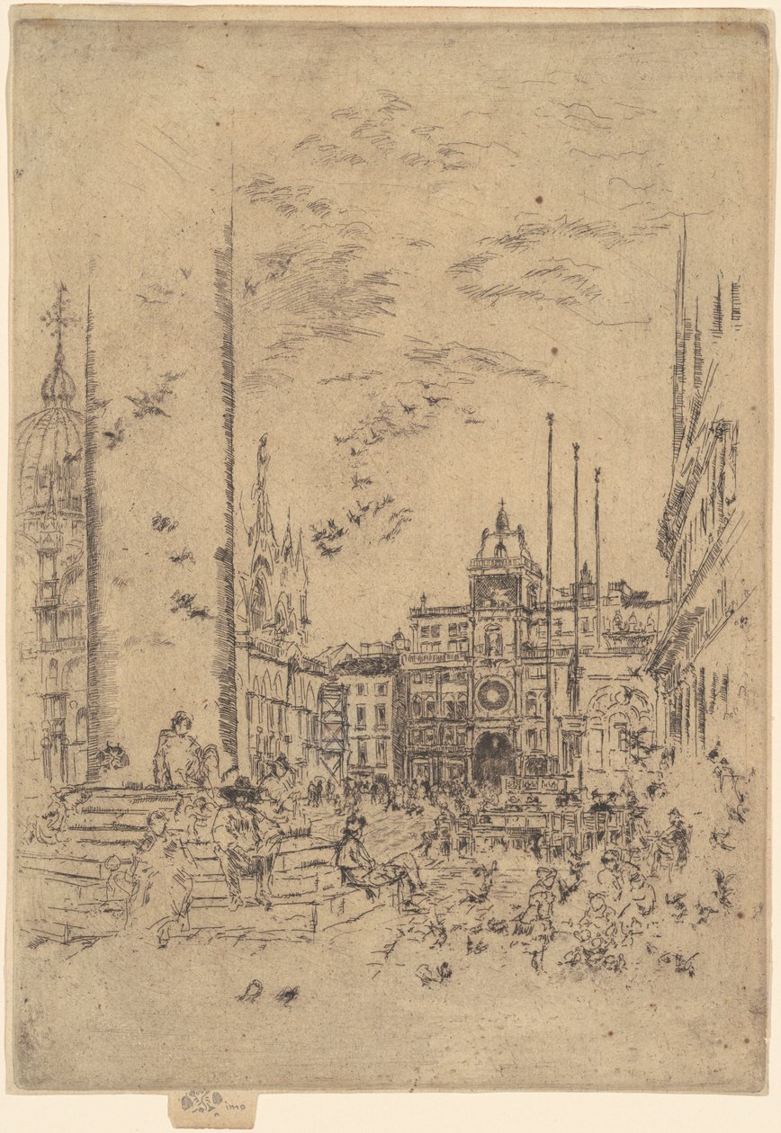 De Piazzetta, 1879-1880. door James Abbott McNeill Whistler