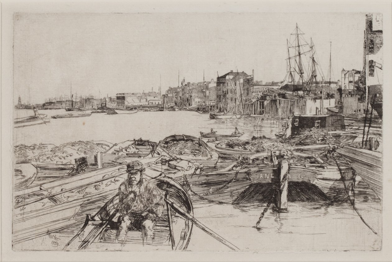 Het zwembad door James Abbott McNeill Whistler