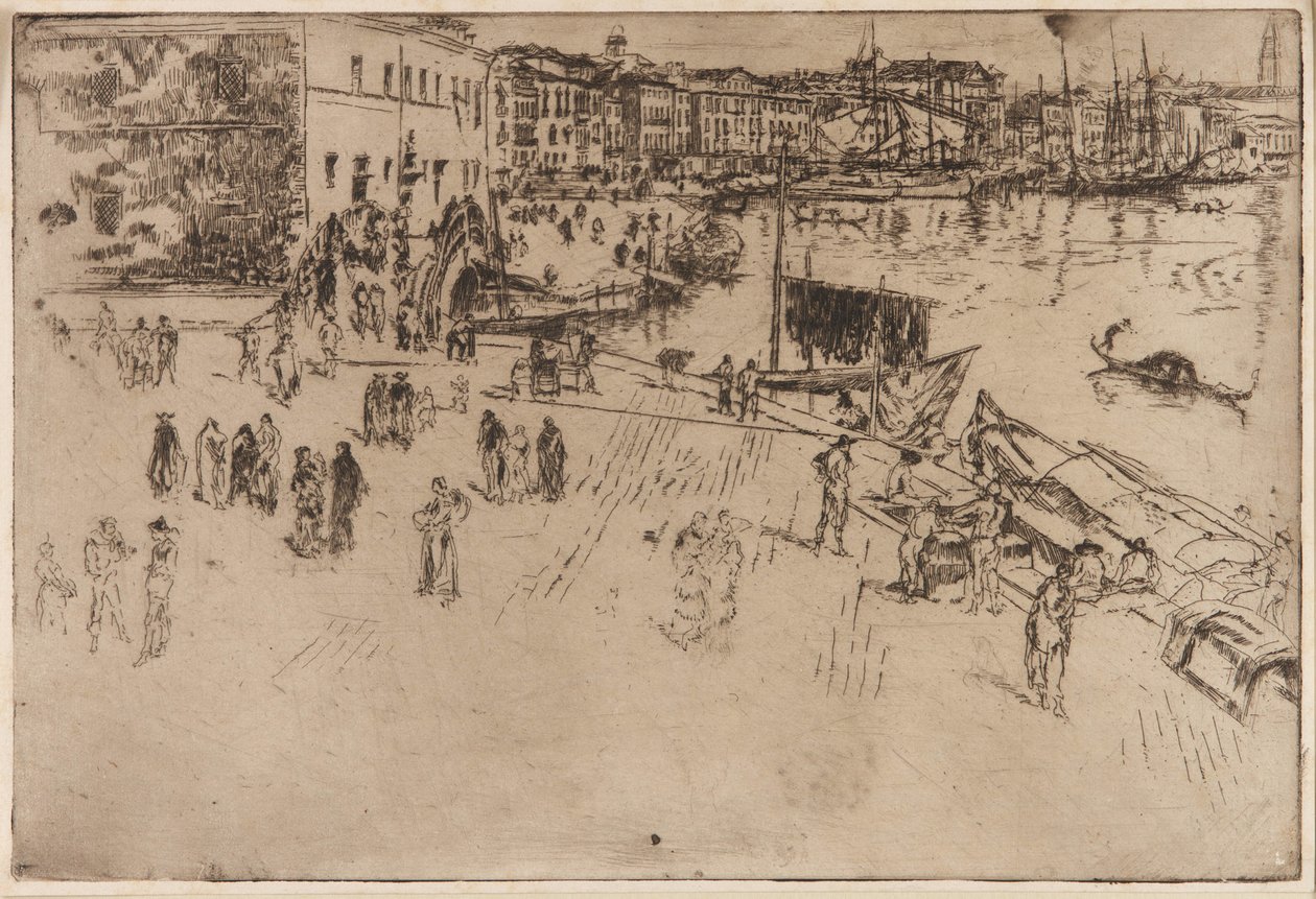 De Riva door James Abbott McNeill Whistler