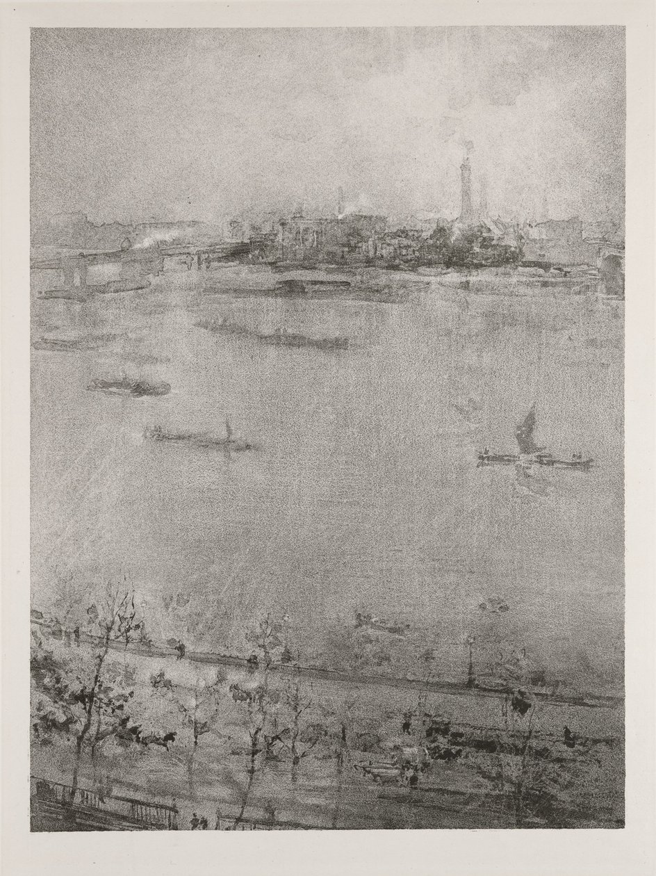 De Theems door James Abbott McNeill Whistler