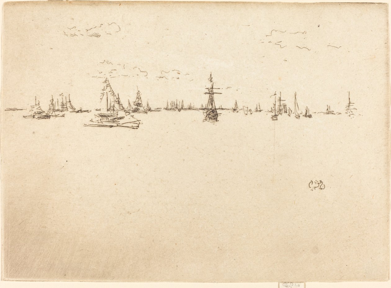 Het torenschip door James Abbott McNeill Whistler