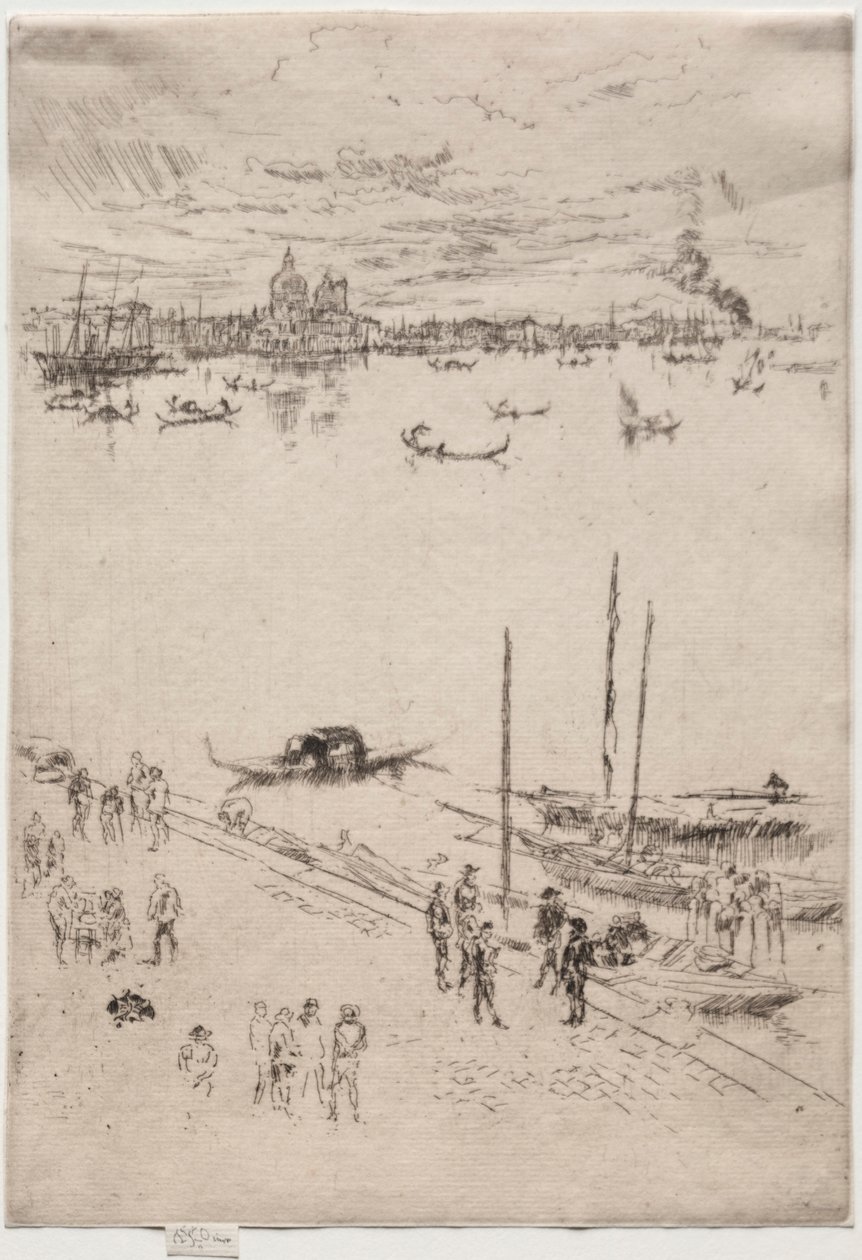 Upright Venetië door James Abbott McNeill Whistler