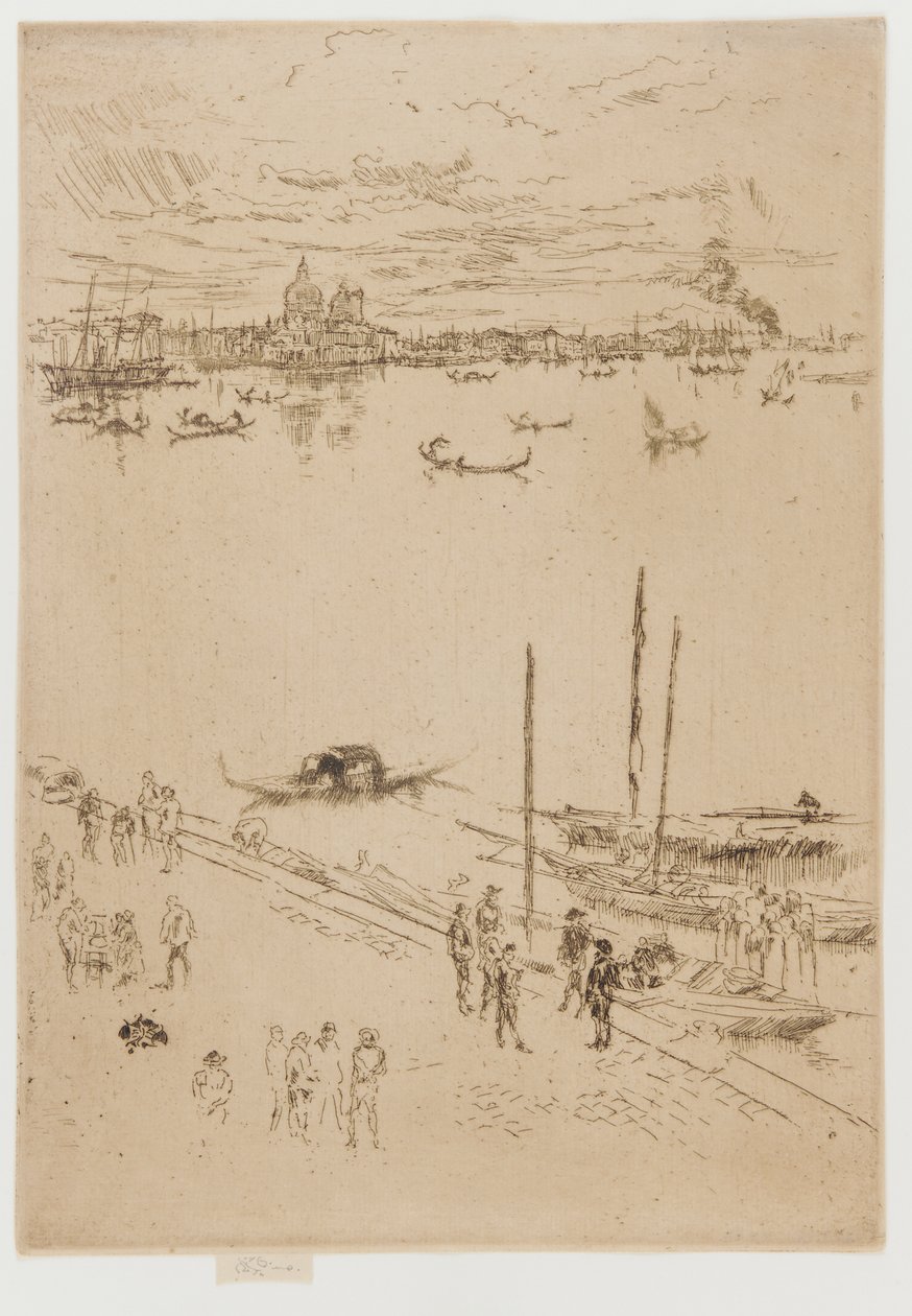Rechtop Venetië door James Abbott McNeill Whistler
