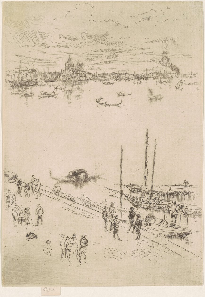 Staand Venetië door James Abbott McNeill Whistler