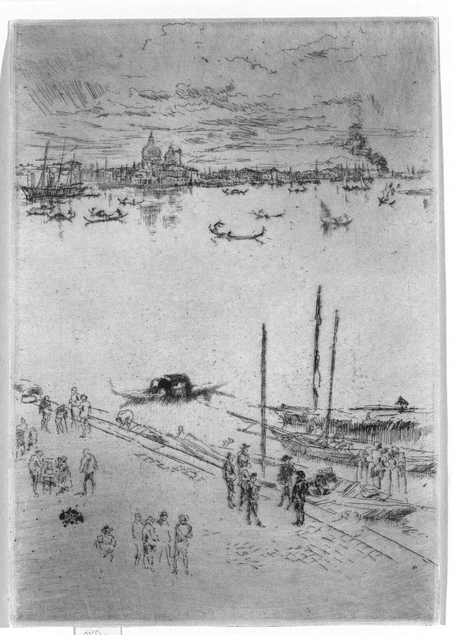 Staand Venetië door James Abbott McNeill Whistler