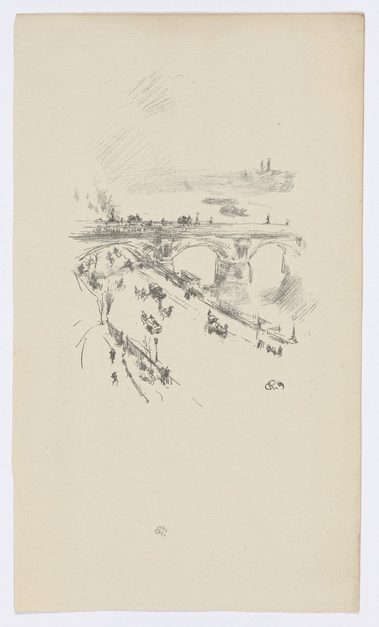 Waterloo Bridge door James Abbott McNeill Whistler
