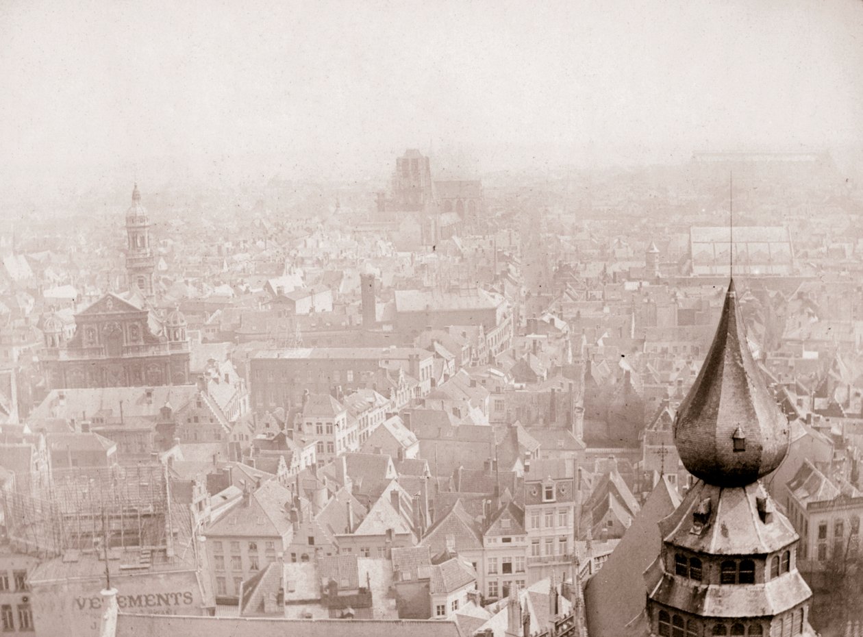 Skyline van Antwerpen, 1898 door James Batkin