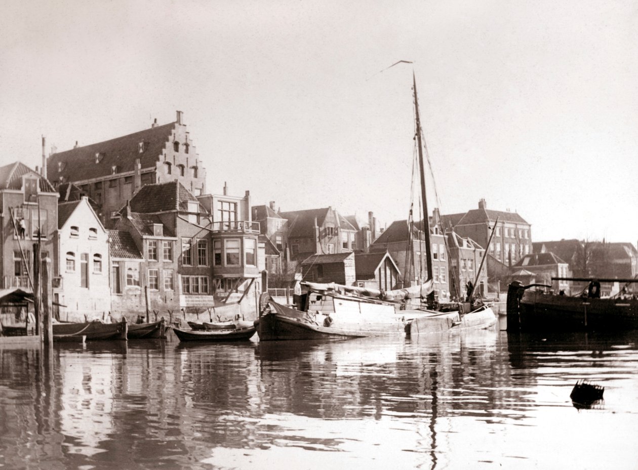 Kanalboten, Dordrecht, Nederland, 1898 door James Batkin