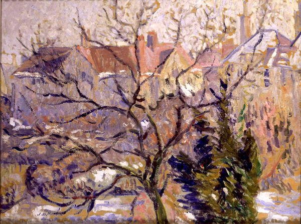 Sneeuw in Hampstead door James Bolivar Manson