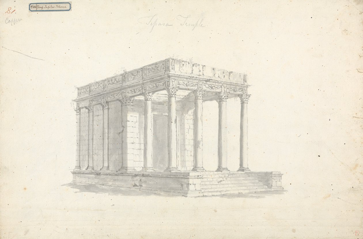 Pl. VIII Tempel van Jupiter in Tebessa door James Bruce