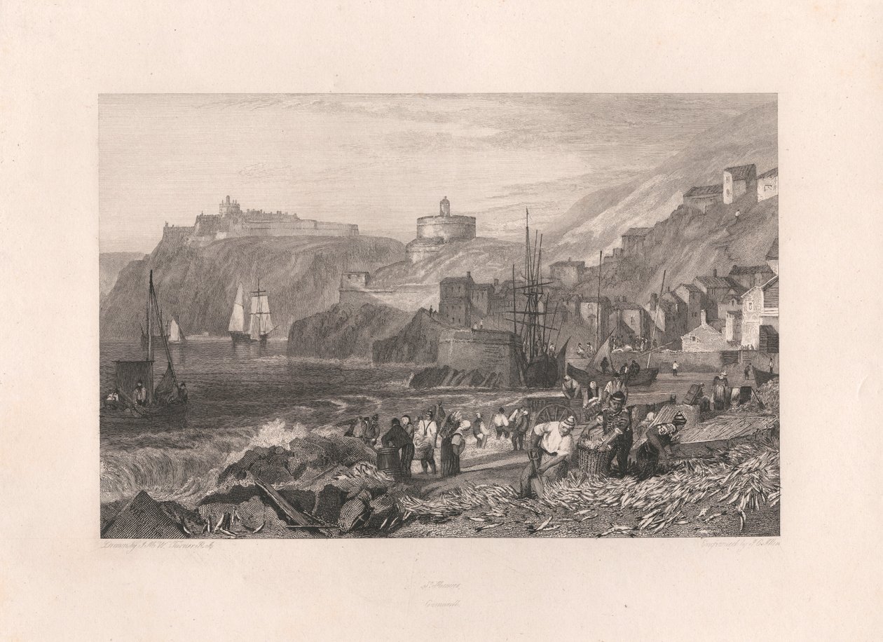 St. Mawes, Cornwall door James C. Allen