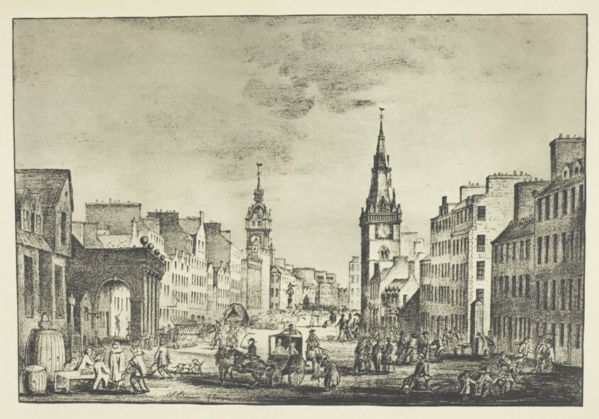 Trongate in de Oude Tijd door James Craig Annan