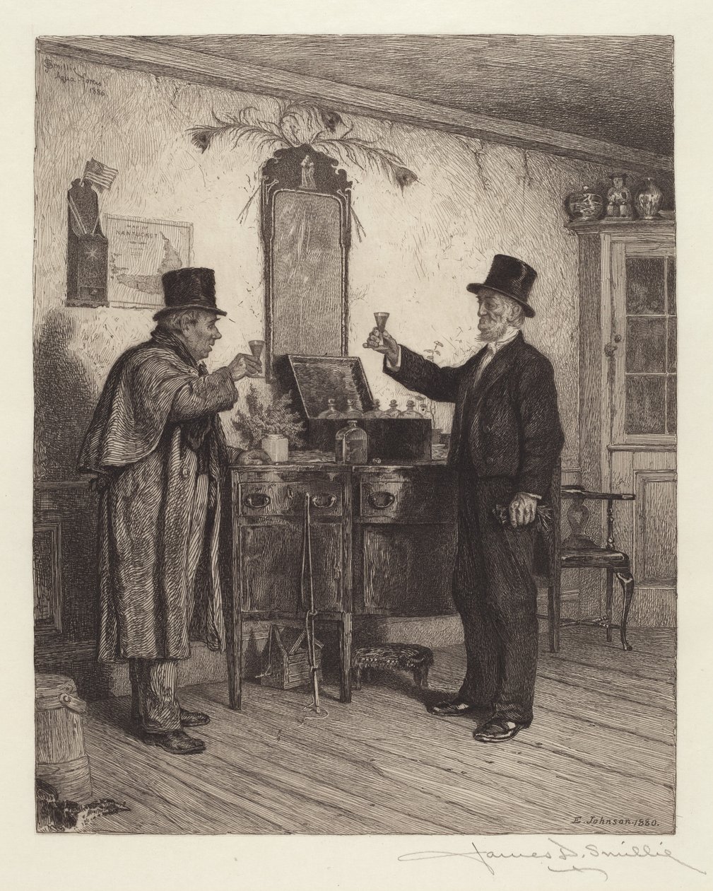 Een Glas met de Squire door James David Smillie