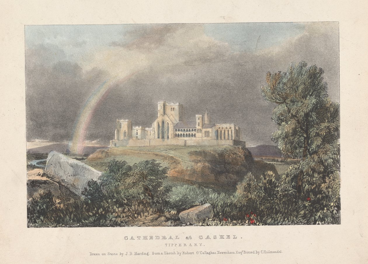 Kathedraal in Cashel door James Duffield Harding