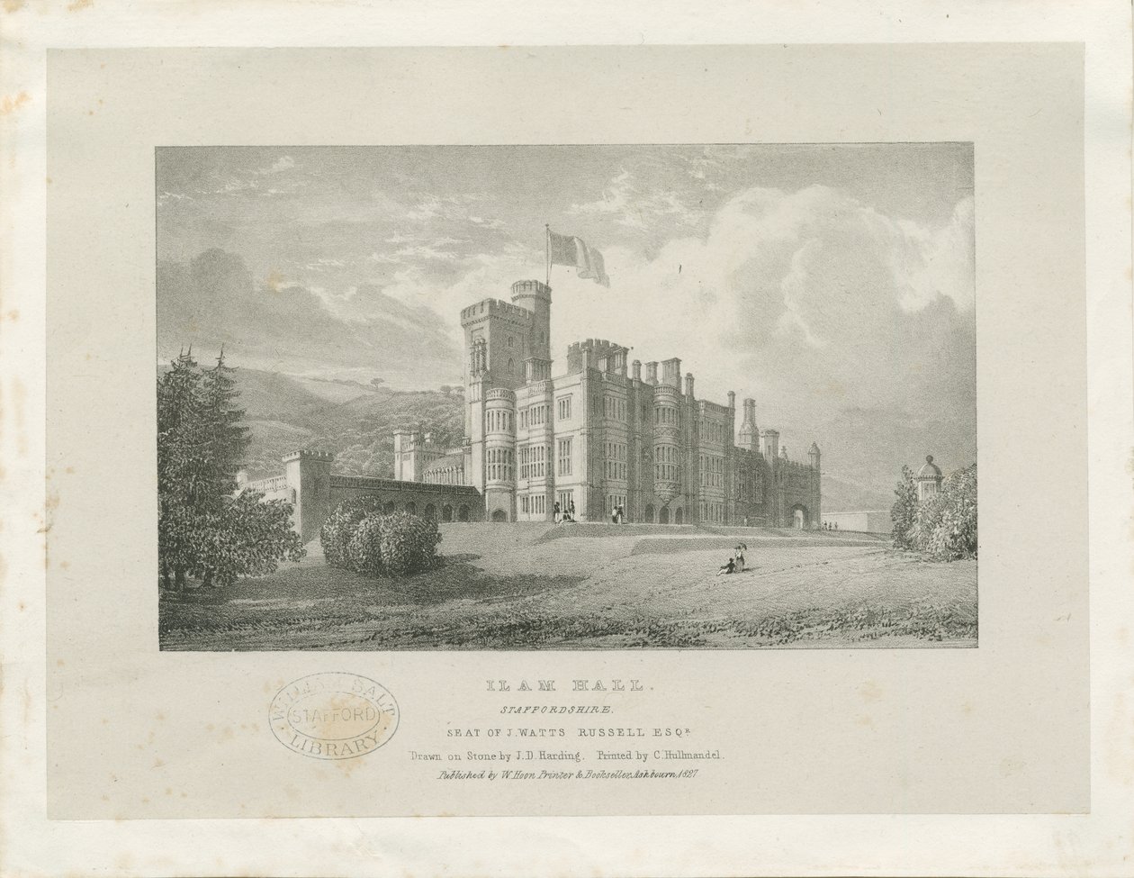 Ilam Hall door James Duffield Harding