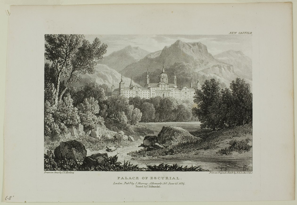 Paleis van Escurial door James Duffield Harding