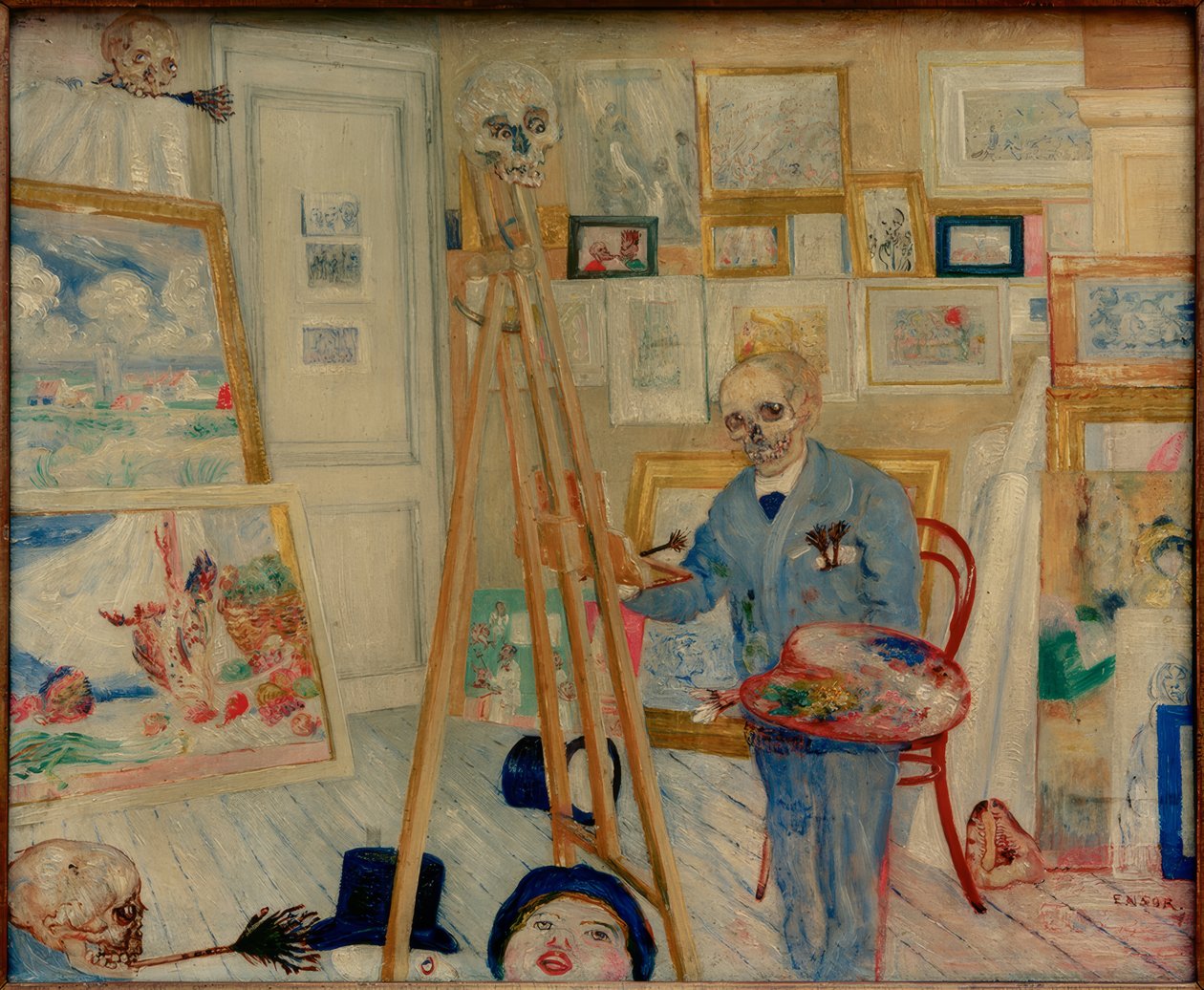 De skelet schilder door James Sidney Ensor