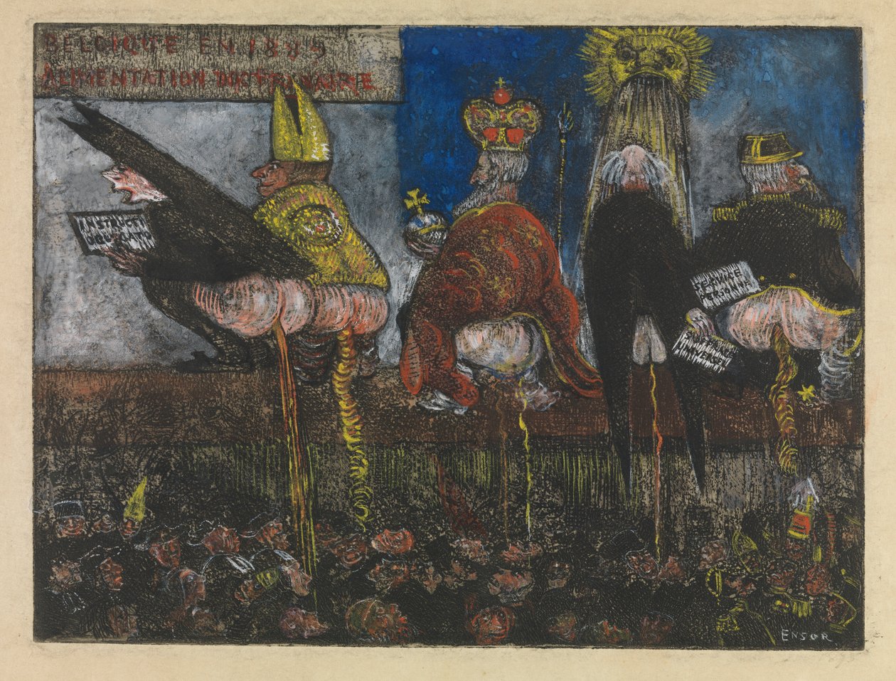 Doctrinaal Voedsel door James Ensor