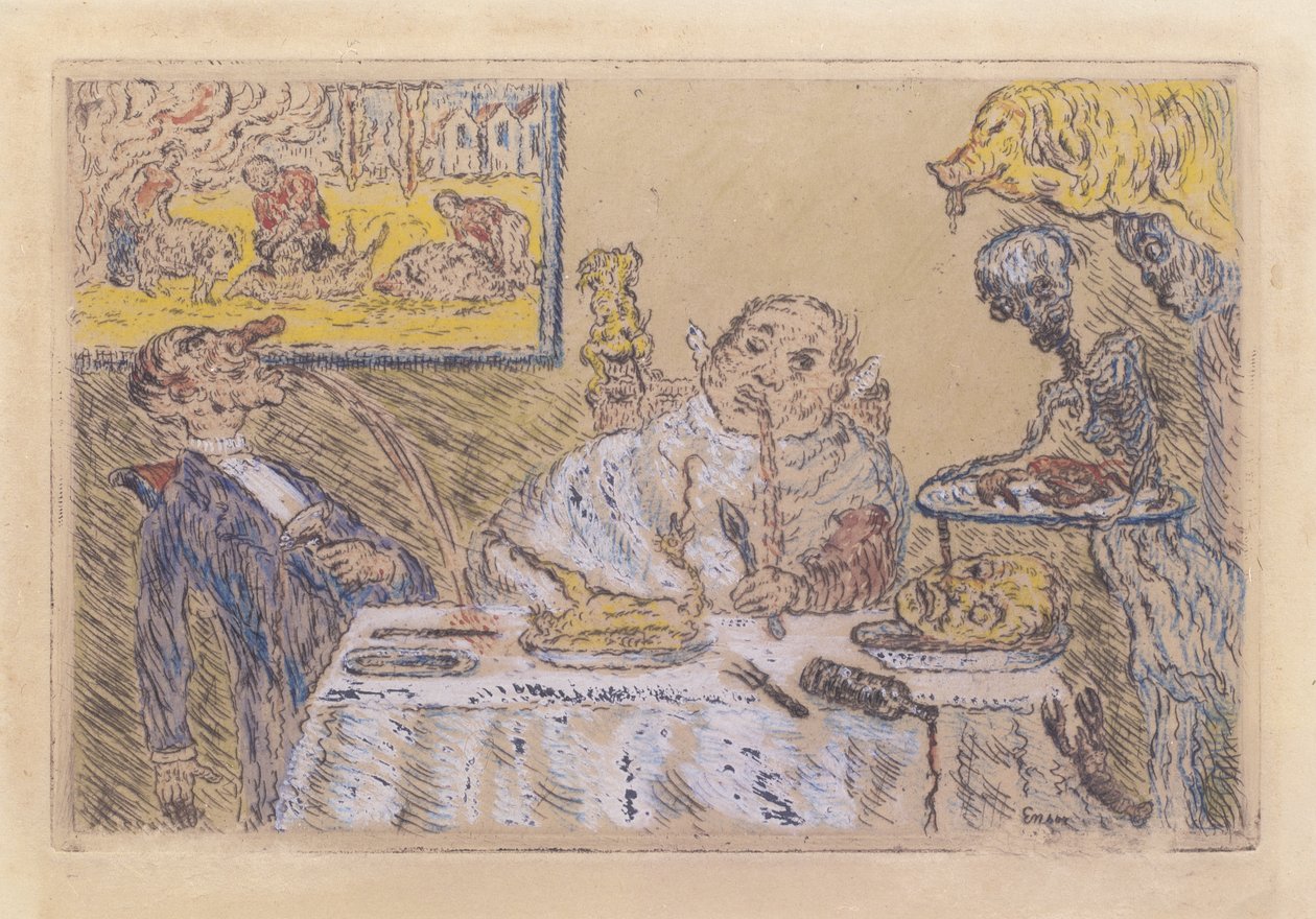 Vraatzucht door James Ensor