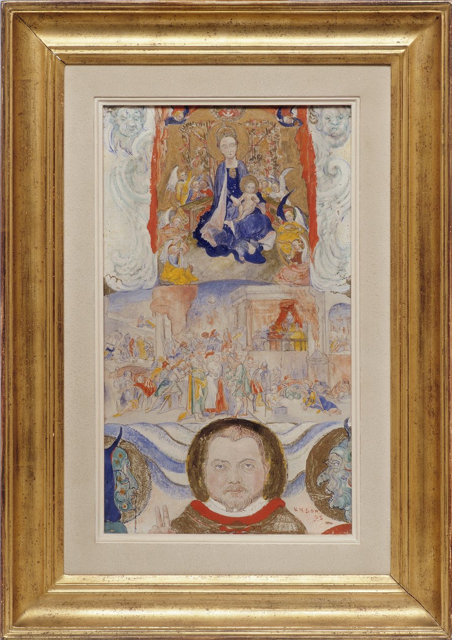 Icoon, Portret van Eugene Demolder door James Ensor