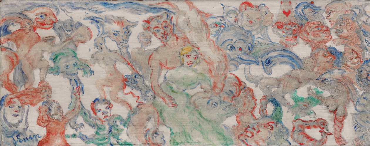 Verstrengelde Monsters, Ontkoppeld, Doorregen (B) door James Ensor