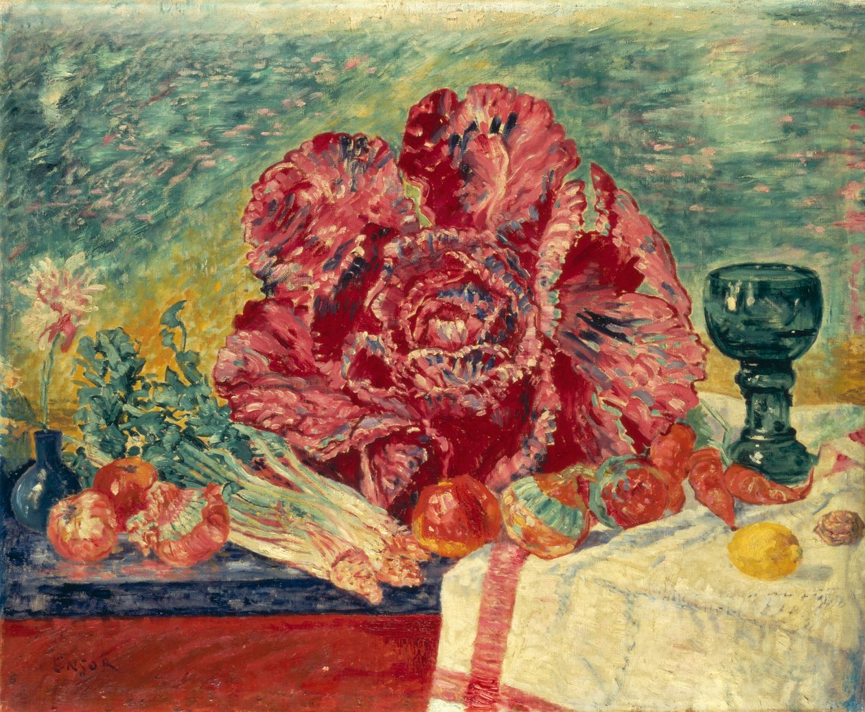 De Rode Kool door James Ensor