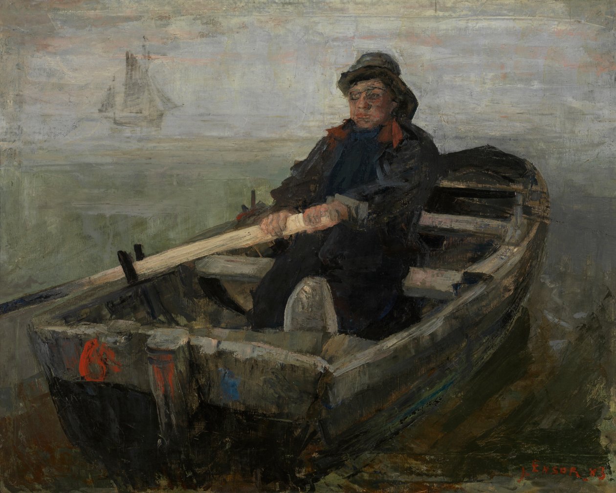 De Roeier door James Ensor