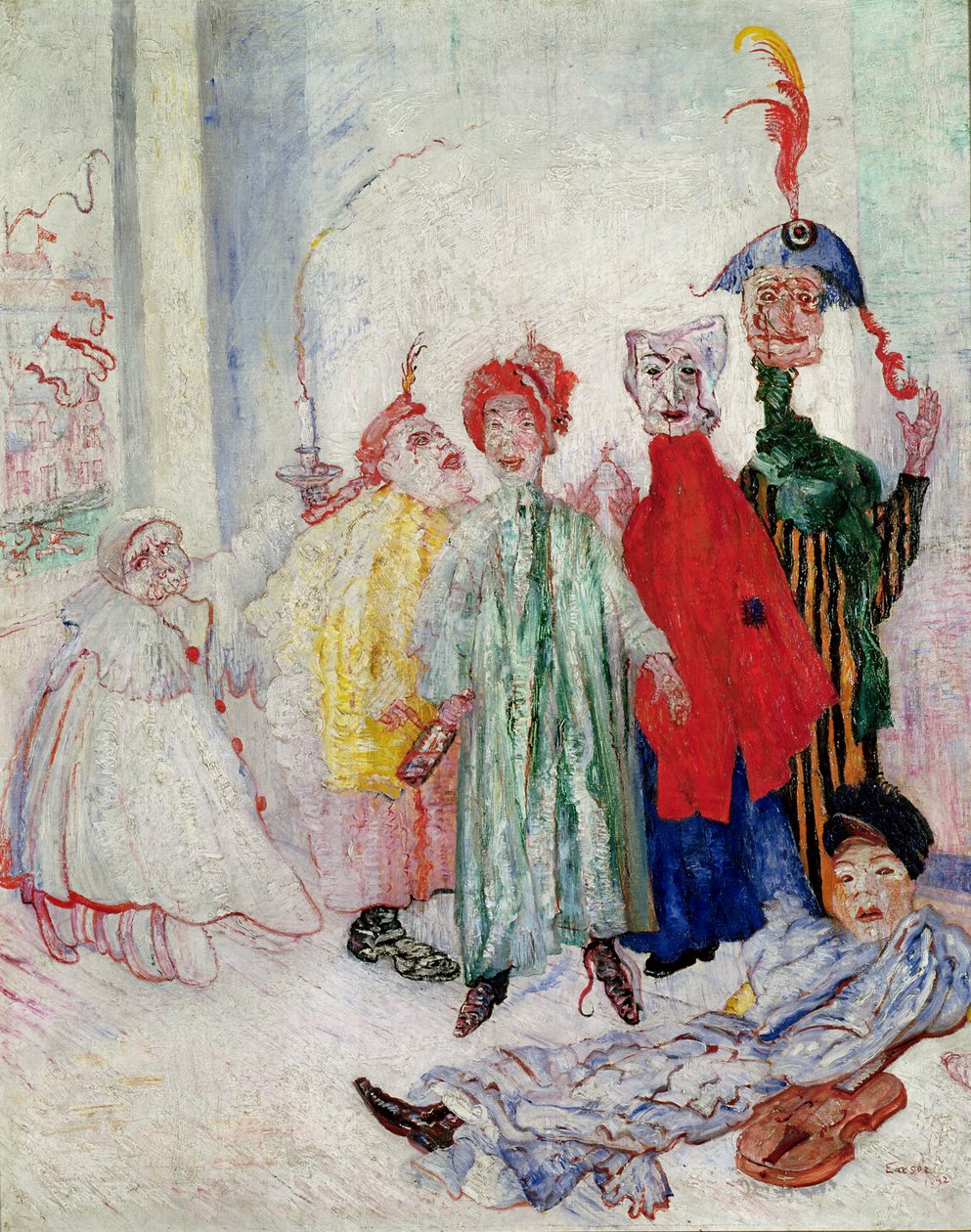 De Vreemde Maskers door James Ensor
