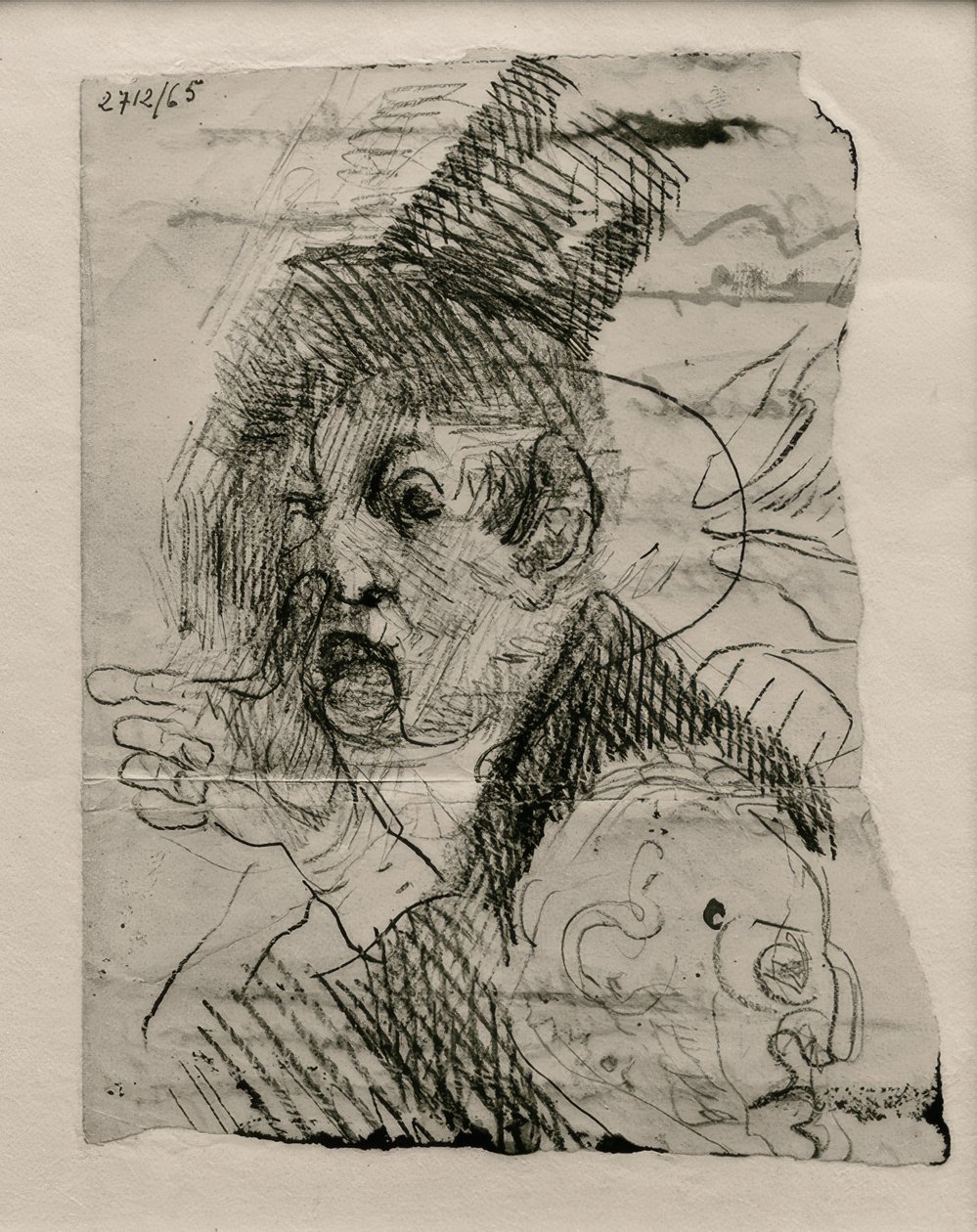 Twee hoofden en een hand door James Sidney Ensor