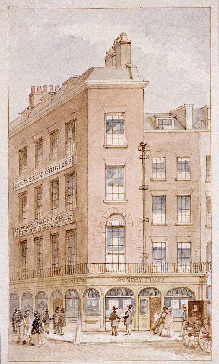 nrs. 103-104 Fleet Street, Londen, ca. 1820 door James Findlay