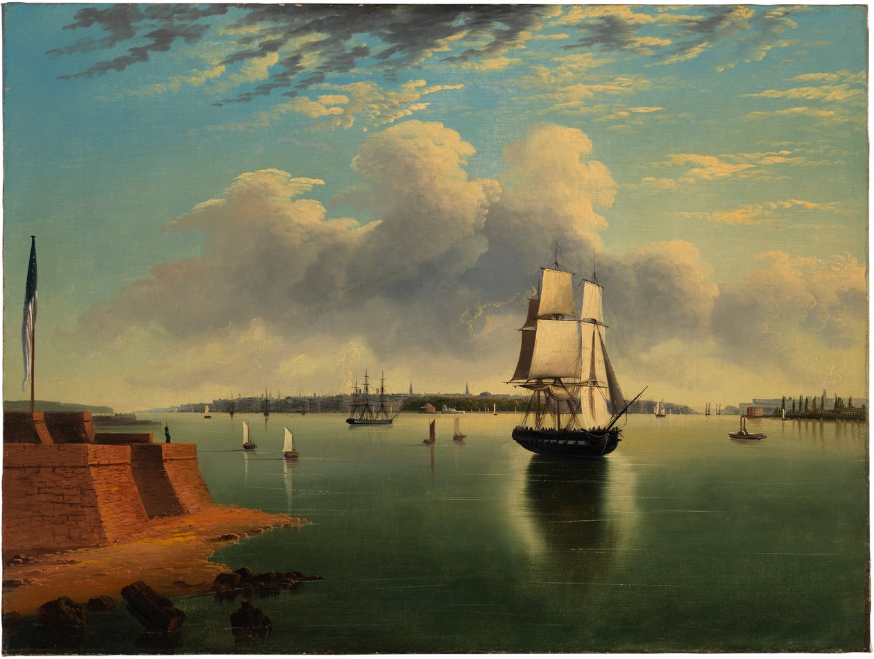 Uitzicht op New York door James Fulton Pringle