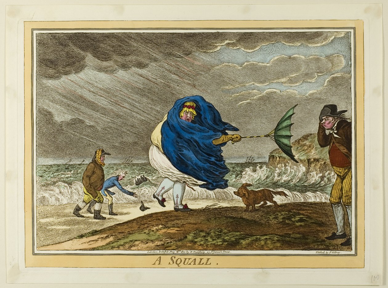 Een Squall door James Gillray