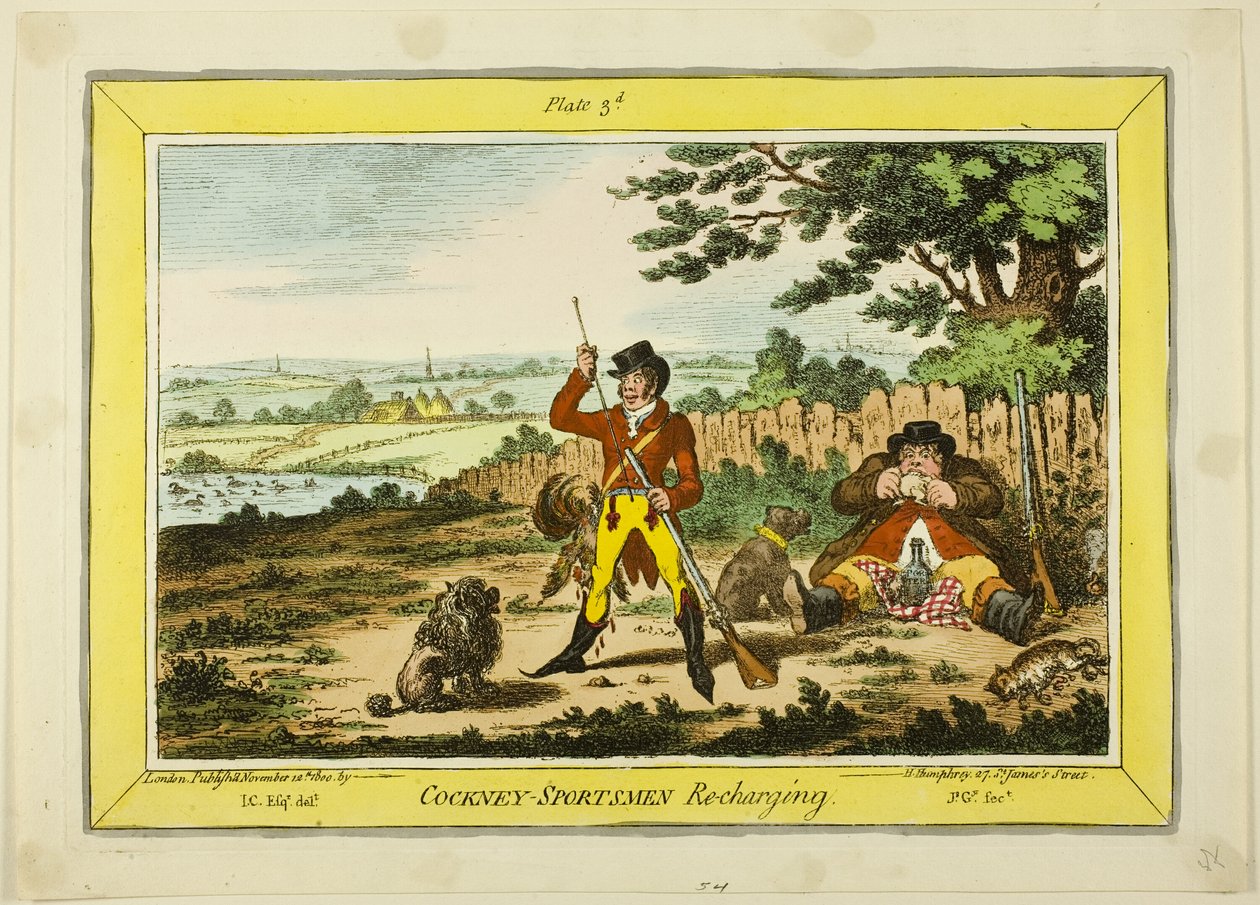 Cockney sporters laden op door James Gillray