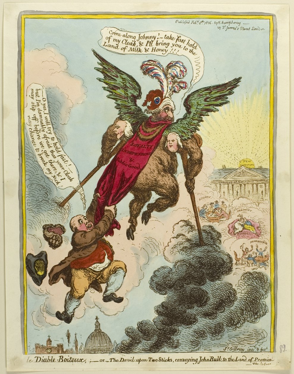 Le Diable-Boiteux door James Gillray