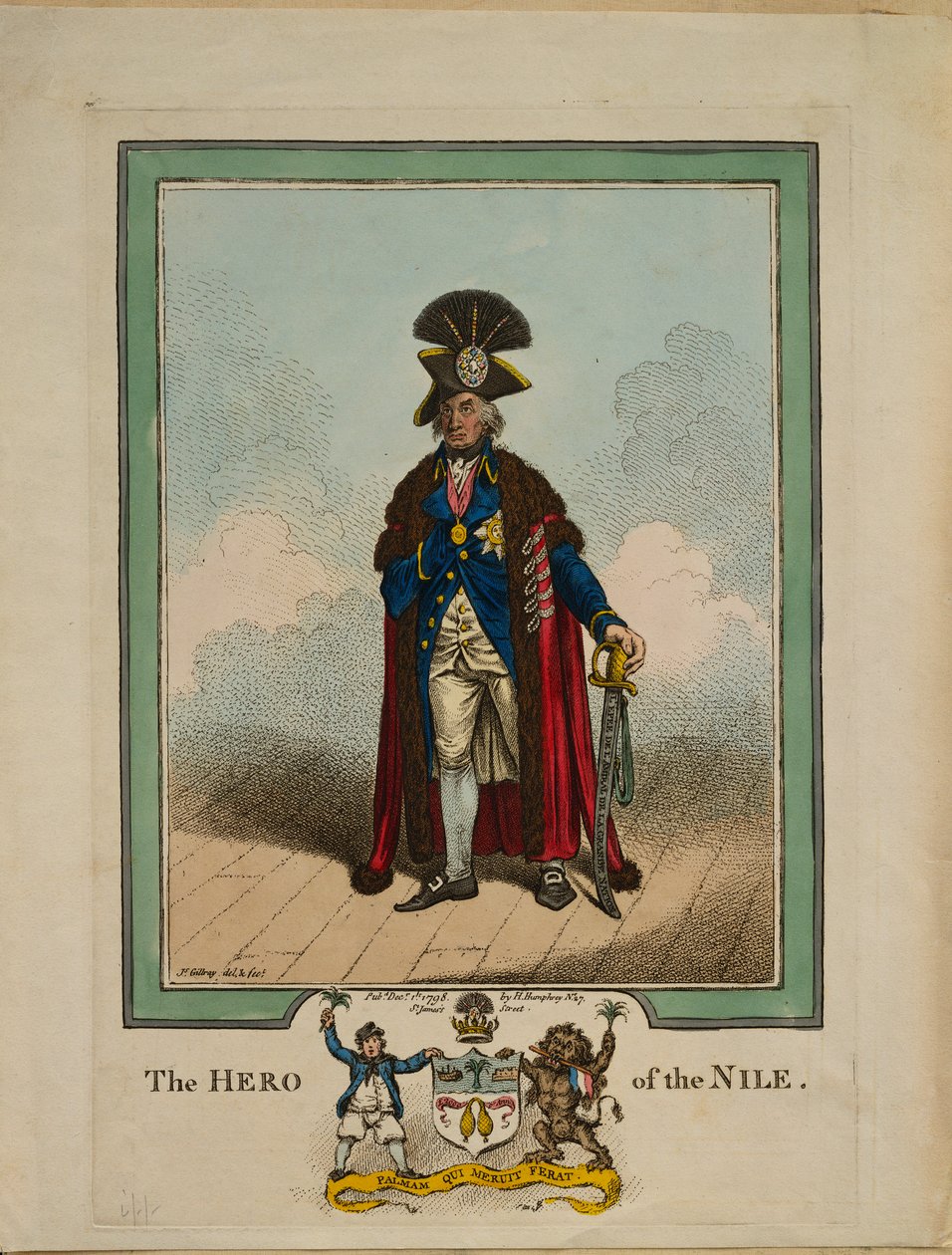 De held van de Nijl, 1878 door James Gillray