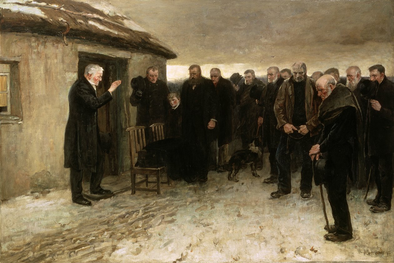 Een Hooglandse Begrafenis door James Guthrie