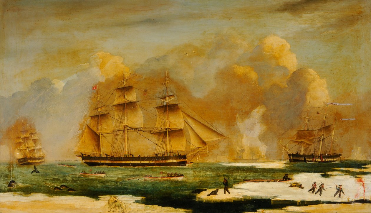 Hull Walvisvaarder Abram door James H. Wheldon