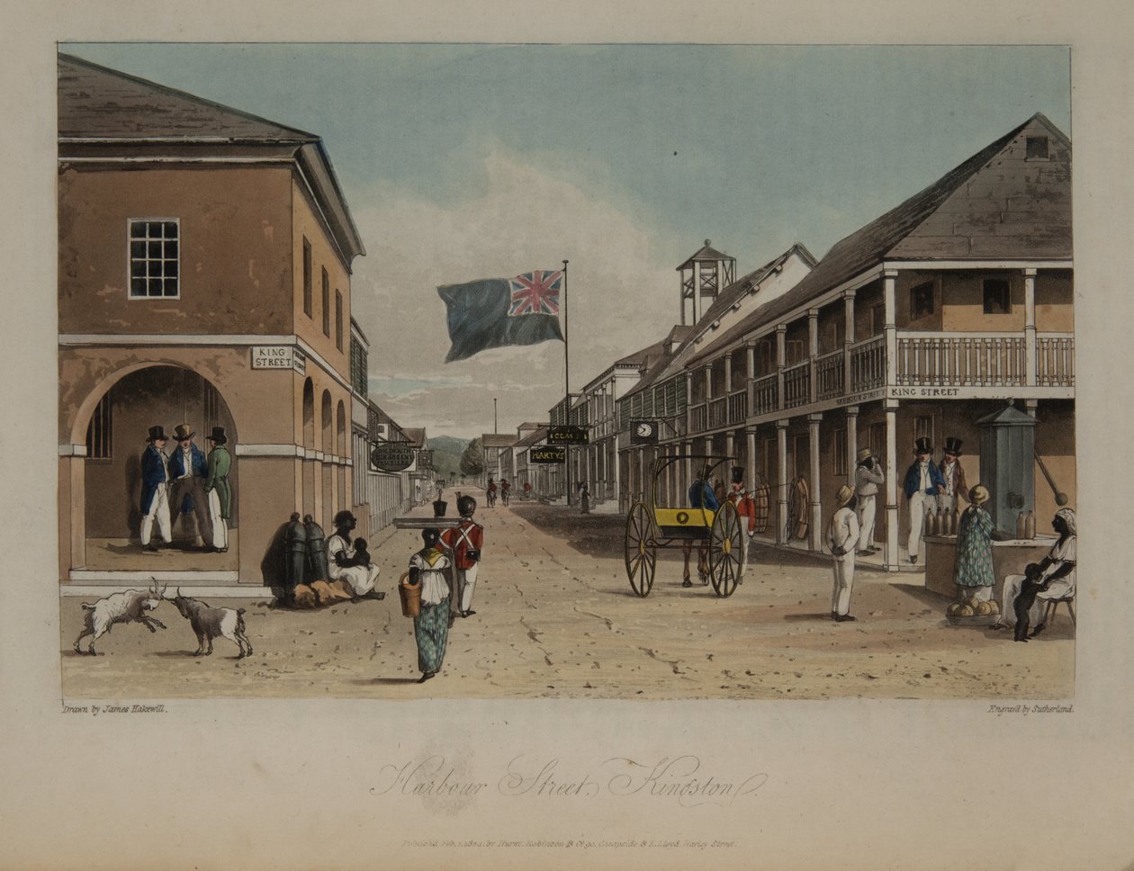 Havenstraat, Kingston door James Hakewill