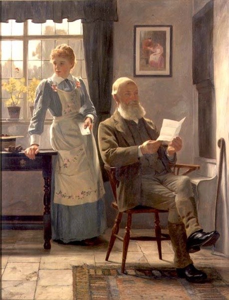 De brief door James Hayllar