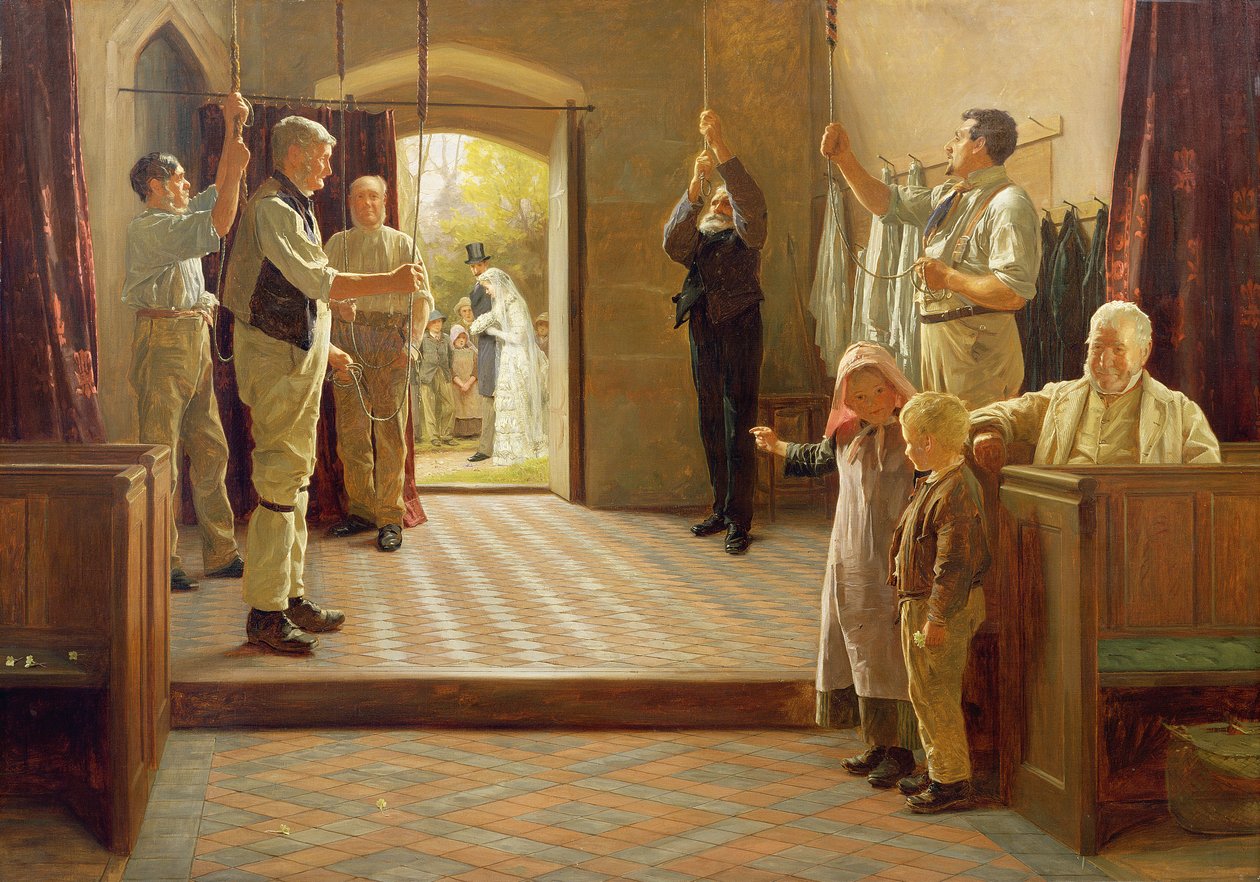 Bruiloftsklokken door James Hayllar