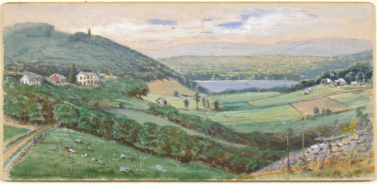 Scoville Farm, Cream Hill, Connecticut door James Henry Moser