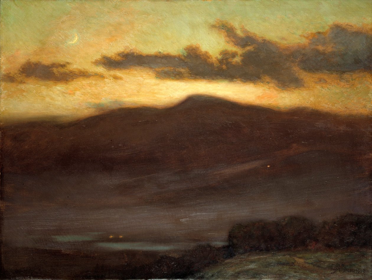 Zonsondergang, Mount McIntyre door James Henry Moser