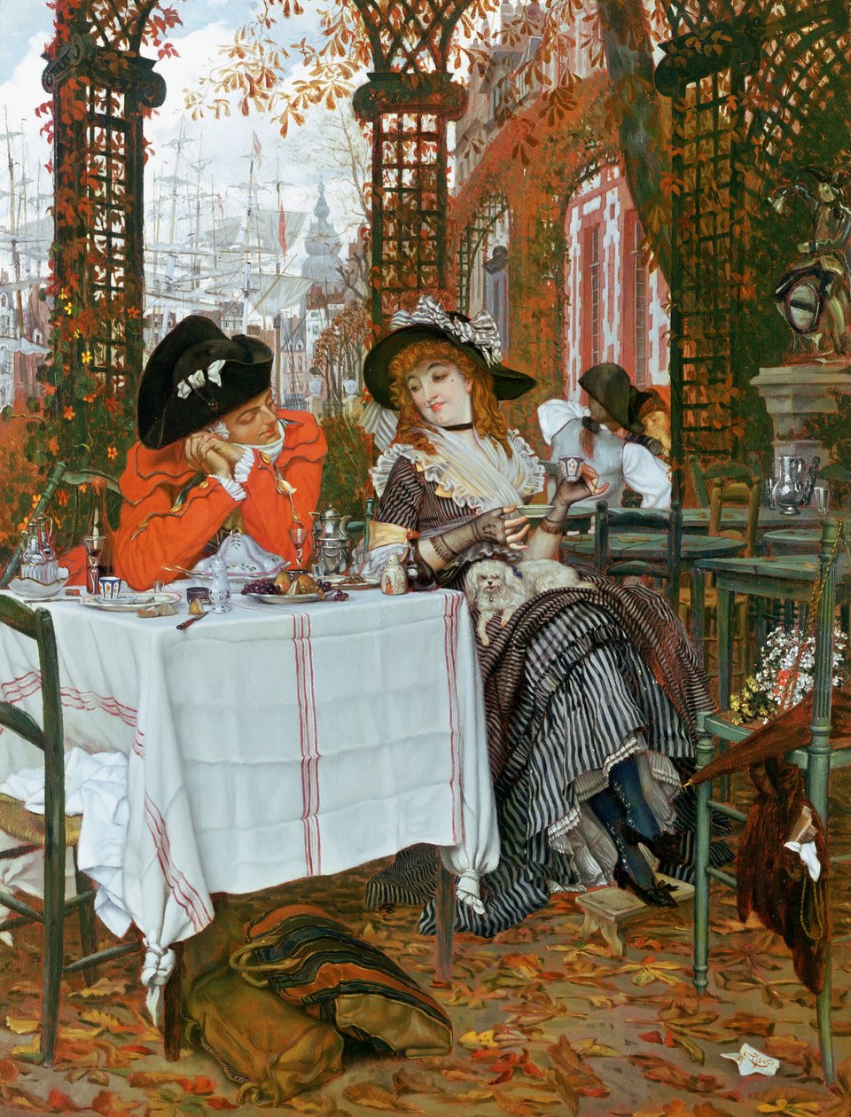 Een lunch (Un Dejeuner), c.1868 door James Jacques Joseph Tissot