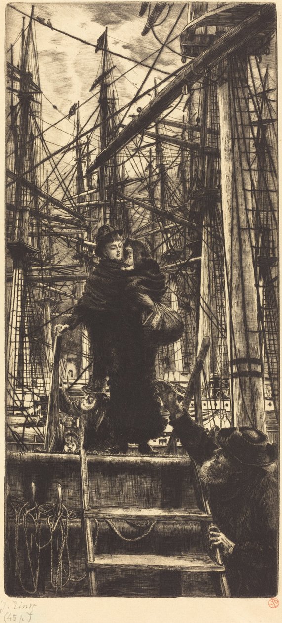 Emigranten door James Jacques Joseph Tissot