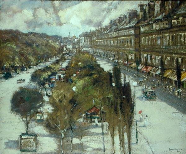 Parijse boulevard door James Kay