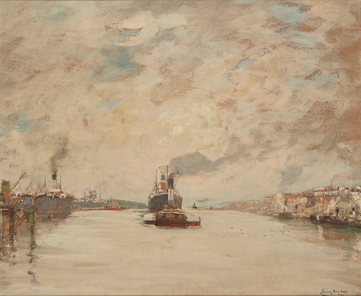 Westelijke Zon, Rivier Clyde door James Kay