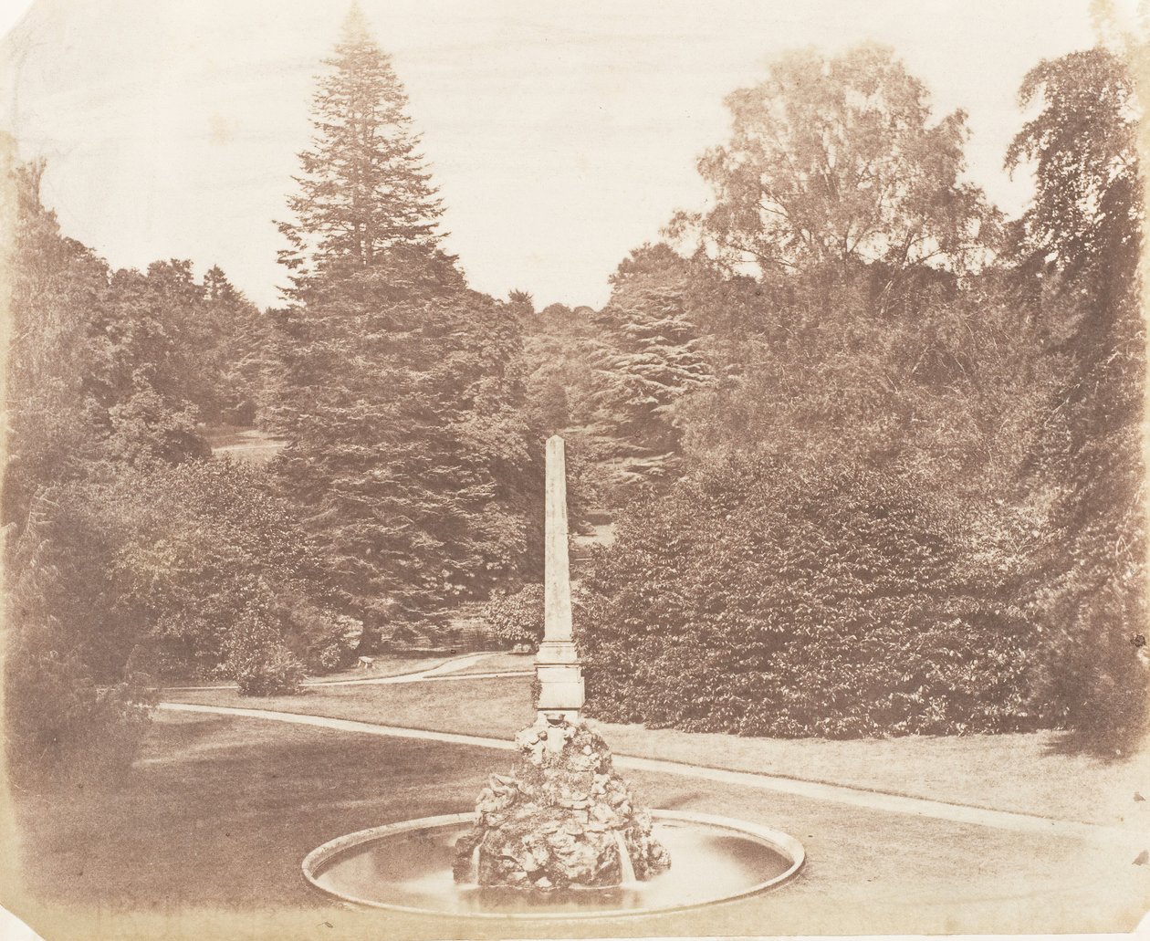 In de tuin. Blenheim, 1853-56 door James Knight