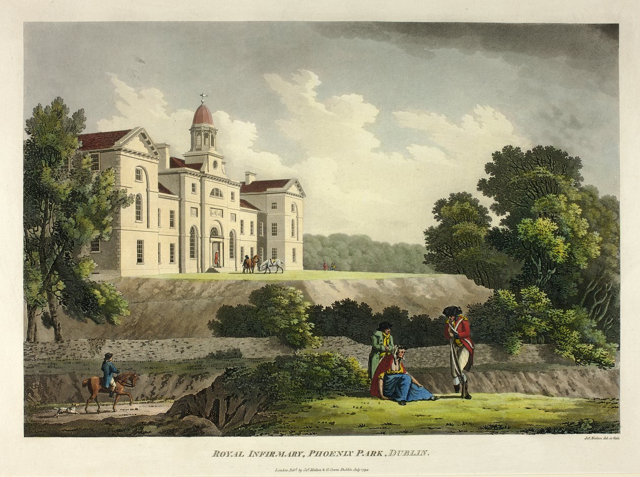 Royal Infirmary Phoenix Park, Dublin door James Malton