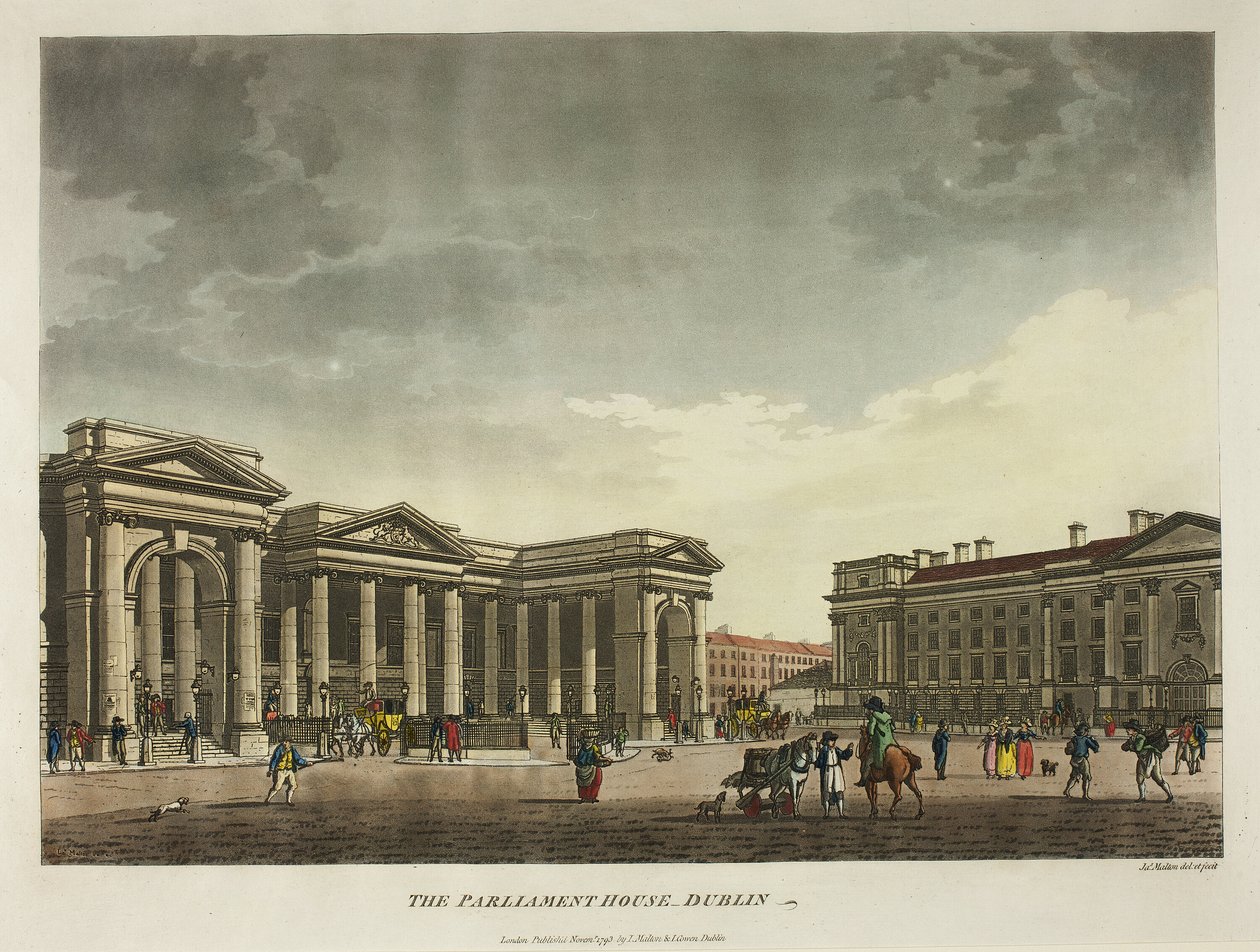 Het Parlementshuis - Dublin door James Malton